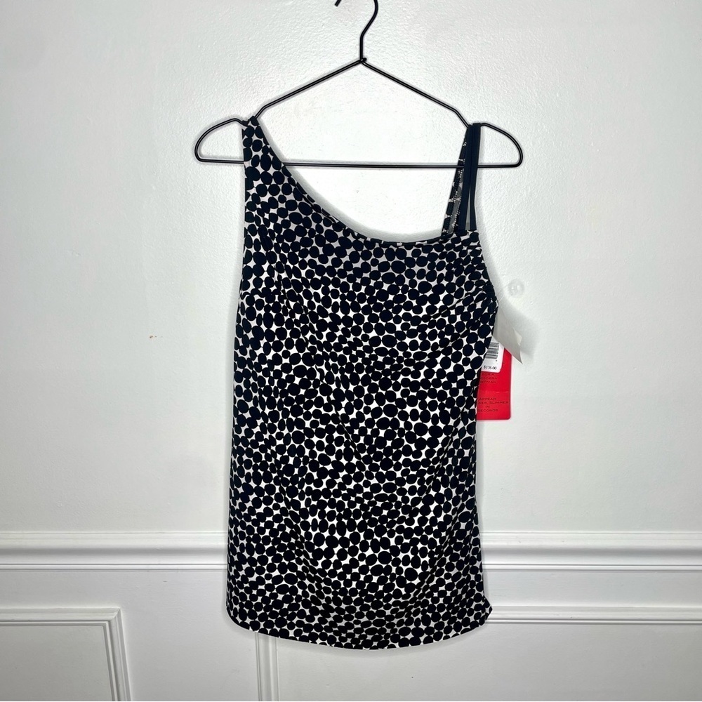 MagicSuit by Miraclesuit Slimming Black and white Dress One Piece Swimsuit NWT